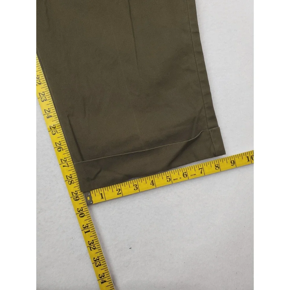Vintage Polo Ralph Lauren Pants Mens 36x30 Green Hammond Pleated Chino Relaxed